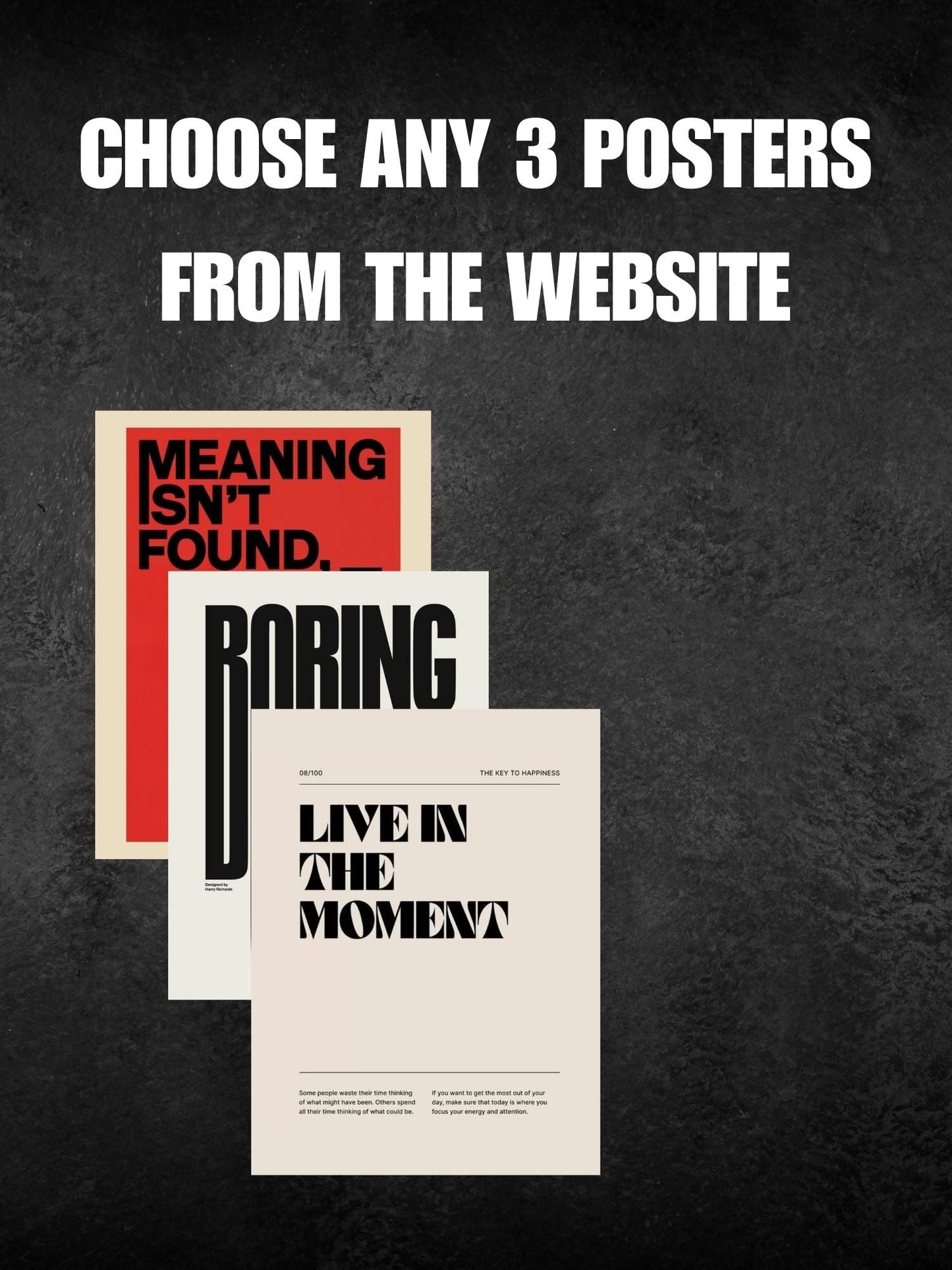 ANY 3 POSTERS